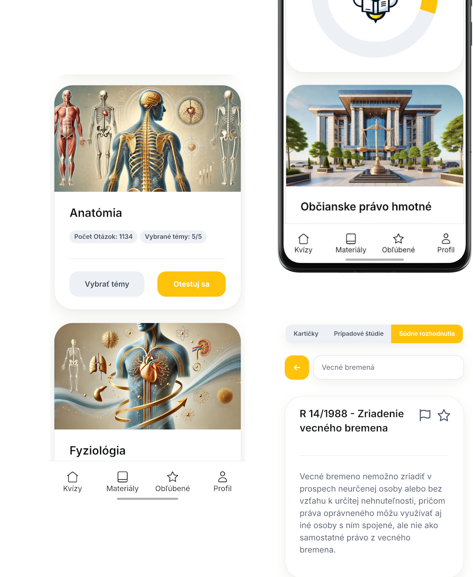 App screens